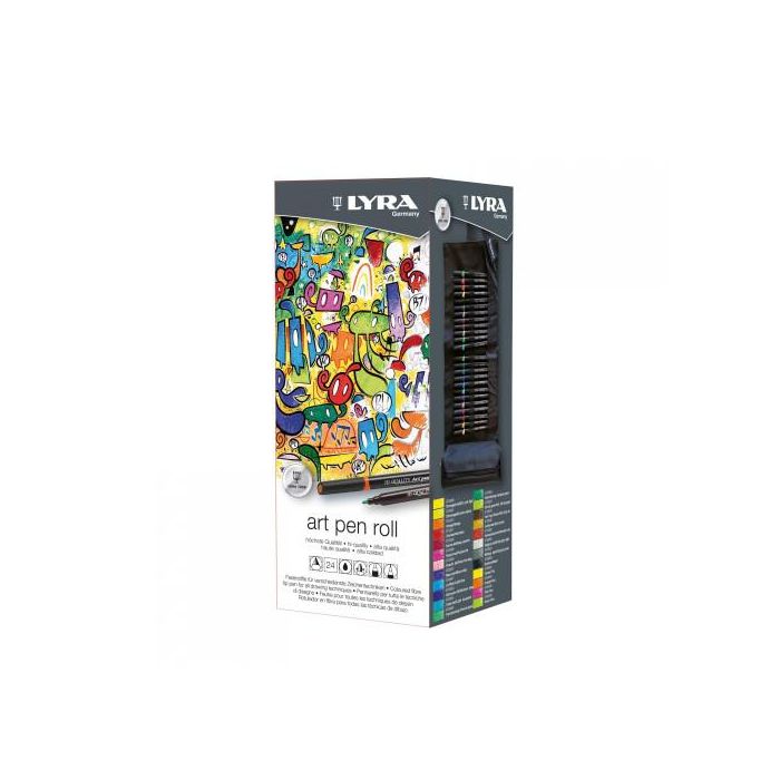 Lyra Estuche Enrollable de Tela 24 Uds. con Rotuladores Art Pen L6754240 0 Lyra Estuche Enrollable de Tela 24 Uds. con Rotuladores Art Pen L6754240 0