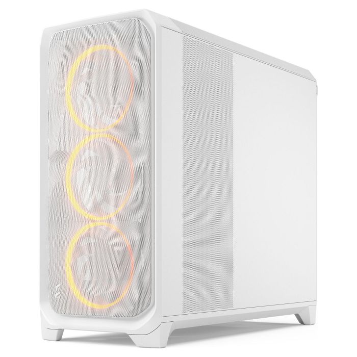 Fractal Design Meshify 3 XL White RGB TG Light Tint Caja de PC Midi con Ventana de Vidrio Templado y Panel Frontal de Malla