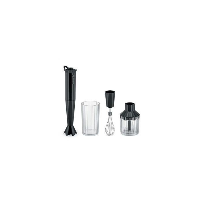 Alessi MDL10S B Batidora de Mano Plissé Negra con Accesorios Alessi MDL10S B Batidora de Mano Plissé Negra con Accesorios