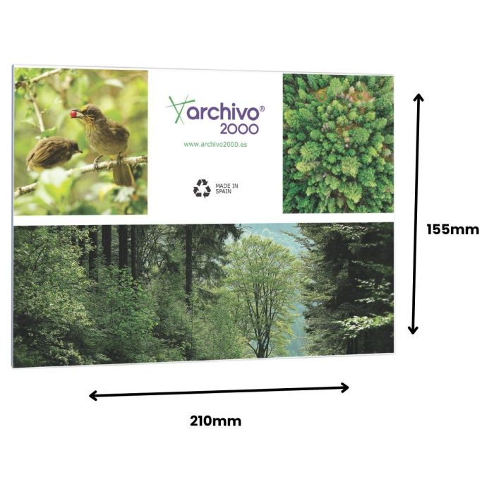 Expositor Multiusos Mural A.2000 Adhesivo A5 Horizontal Premium Cristal 3