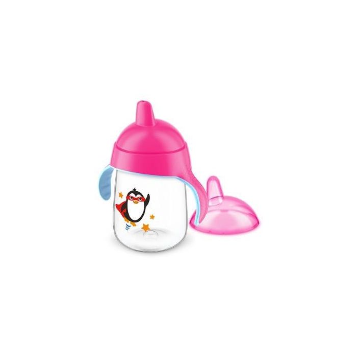 AVENT SCF796/02 Vaso con Pajita y Asas Morado 210ml +6 Meses