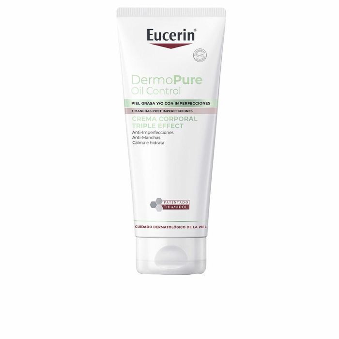 Eucerin DermoPure Crema Corporal Triple Efecto Anti-imperfecciones Anti-manchas Calma e Hidrata 200 ml