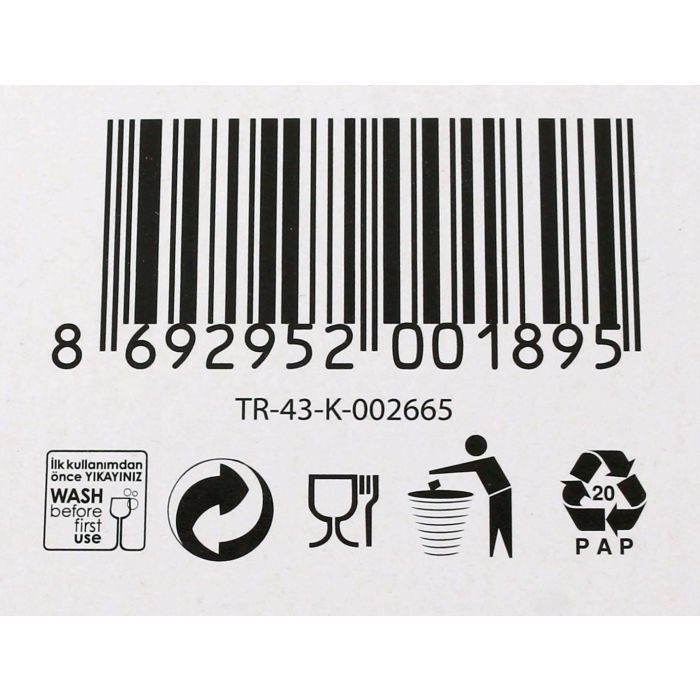 Lav Set 6 Vasos Agua 290 cc Adora 7x7x8.7 cm (8 Cajas)