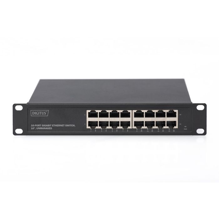 DIGITUS Switch 16-Port Gigabit 10" Unmanaged schwarz 2 DIGITUS Switch 16-Port Gigabit 10" Unmanaged schwarz 2