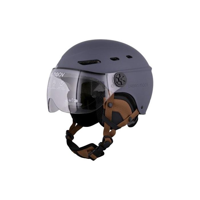 TNB URBAN MOOV Casco protector con visera y orejeras desmontables - AZUL MARINO TALLA L