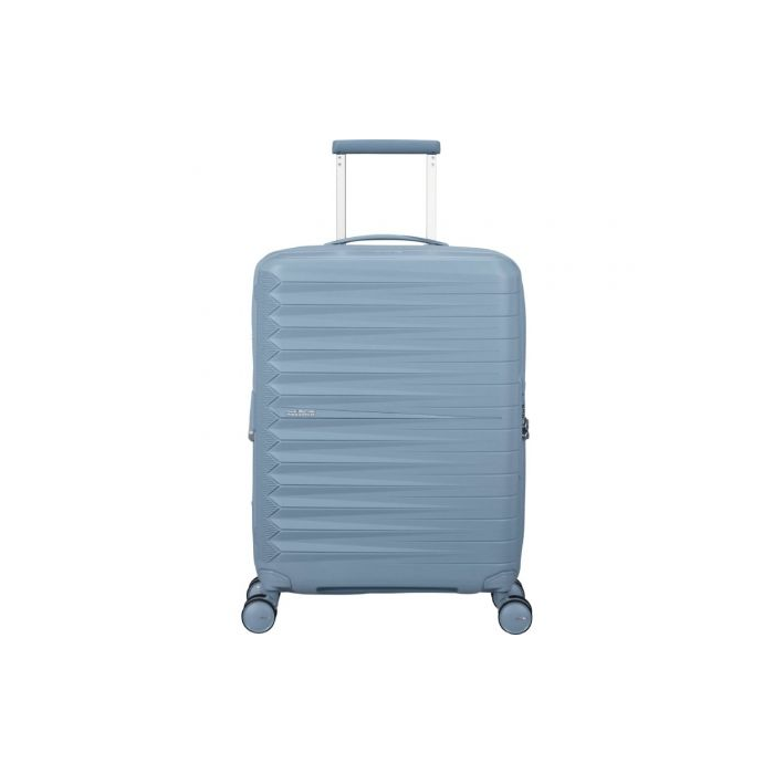 Maleta de Cabina American Tourister FastForward Spinner Expansible 55cm/ 55x40x23cm/ 4 Ruedas/ Azul