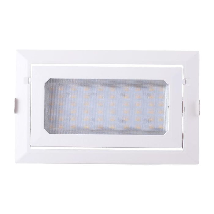 Foco Downlight LED 30W 5000Lm 4000ºK Rectangular Orientable 40.000H [HO-COB-R-OR-30W-W] 3