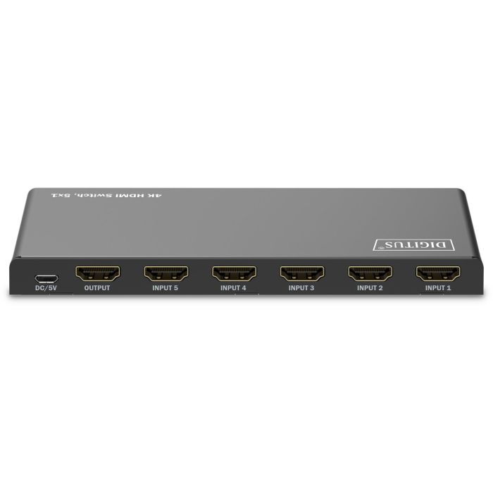 DIGITUS HDMI Switch. 5x1 4K/60Hz HDCP 2.3 2