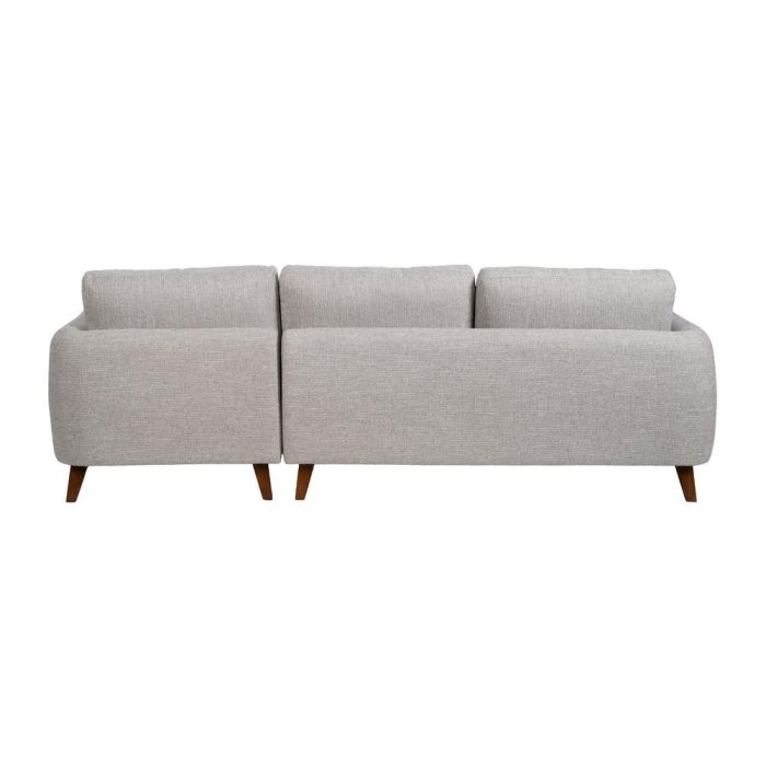 Sofá Chaise Longue Gris Tejido-Madera 240 X 155 X 86 cm