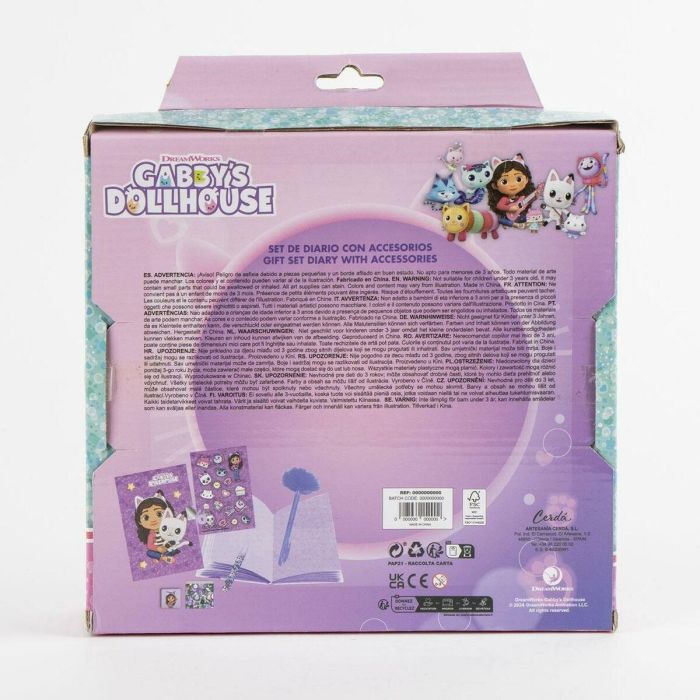 Cerdá Diario Set La Casa de Gabby Gabby's Dollhouse, Cuaderno y Accesorios, 23.5x25x5.5 cm, Multicolor, Edad +3 años 1 Cerdá Diario Set La Casa de Gabby Gabby's Dollhouse, Cuaderno y Accesorios, 23.5x25x5.5 cm, Multicolor, Edad +3 años 1