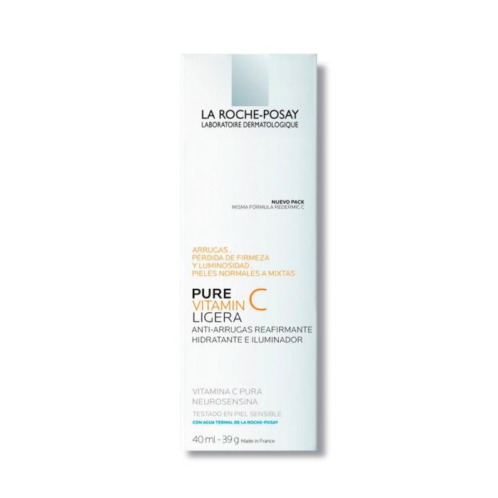 La Roche Posay Pure Vitamin C Light Crema Facial Antiarrugas para Piel Sensible con Ácido Hialurónico y Vitamina C 1