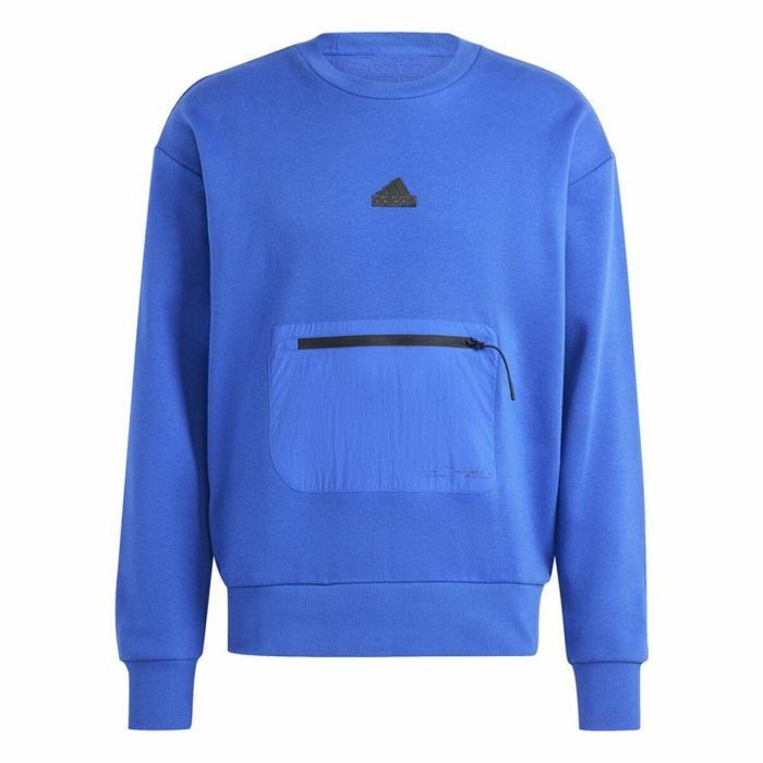 Sudadera sin Capucha Adidas City Es e Fleece Azul 0 Sudadera sin Capucha Adidas City Es e Fleece Azul 0