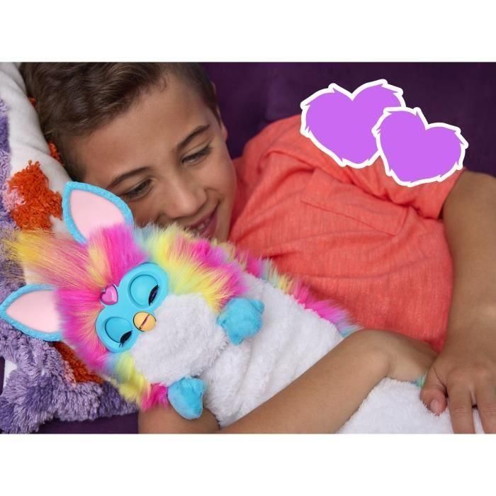 Hasbro HASG0668FA0 Furby DJ Furby, Peluche Electrónico Interactivo Arcoíris con Música, Luces, Movimientos y Juegos (Francés) 3