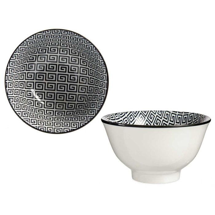 Bowl 16Cm Geometrico Negro Vessia (24 Unidades) Bowl 16Cm Geometrico Negro Vessia (24 Unidades)