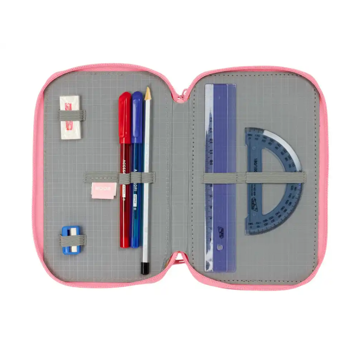 Estuche Escolar con Accesorios Moos Passion Multicolor 12,5 x 19,5 x 5,5 cm 37 Piezas 3