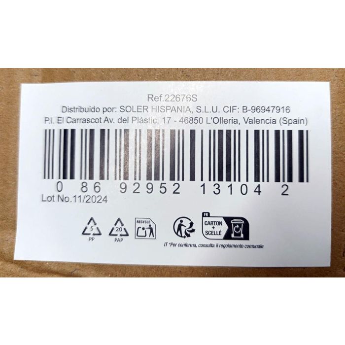 Lav Set de 6 Bols, 12.5 cm de Diámetro, 345 ml de Capacidad, Colección Alinda (8 Cajas) 6