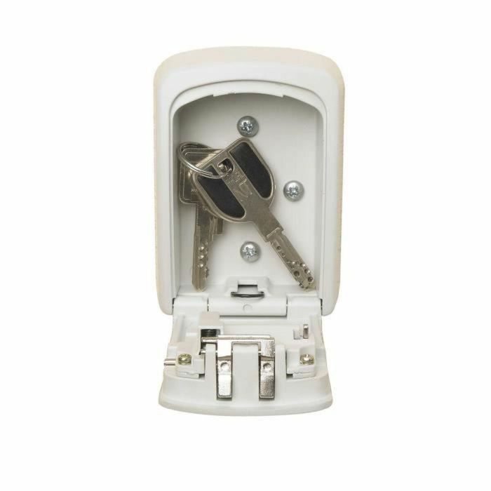 Master Lock Caja de llaves segura Tamaño M Blanca para montaje en pared, Combinación 4 dígitos, Resistente intemperie, Ideal Airbnb 4 Master Lock Caja de llaves segura Tamaño M Blanca para montaje en pared, Combinación 4 dígitos, Resistente intemperie, Ideal Airbnb 4