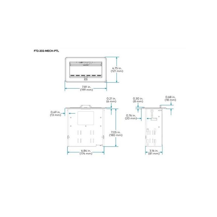 Crestron Sistema de Organización de Cables Fliptop Serie FT2, Tamaño 202, Mecánico, Tapa Pasante, Negro (FT2-202-MECH-PTL-B) 0 Crestron Sistema de Organización de Cables Fliptop Serie FT2, Tamaño 202, Mecánico, Tapa Pasante, Negro (FT2-202-MECH-PTL-B) 0