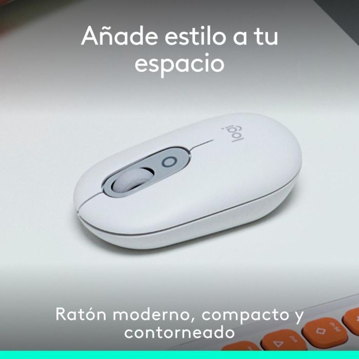 Logitech Pop Mouse Inalámbrico Bluetooth, 1000-4000 DPI, Personalizable, Blanco 1 Logitech Pop Mouse Inalámbrico Bluetooth, 1000-4000 DPI, Personalizable, Blanco 1