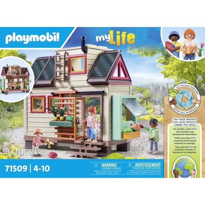 Playmobil Casa Pequeña 71509 Tiny House Sostenible con Accesorios y Paneles Solares para Niños a Partir de 4 Años 3