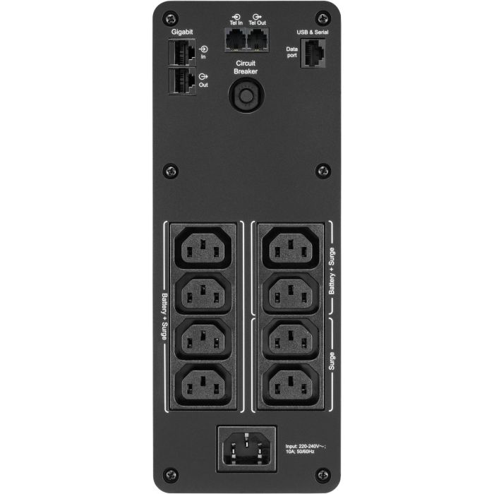 APC Back-UPS BR1200SI 1200VA 720W UPS Línea Interactiva Negro 7 APC Back-UPS BR1200SI 1200VA 720W UPS Línea Interactiva Negro 7