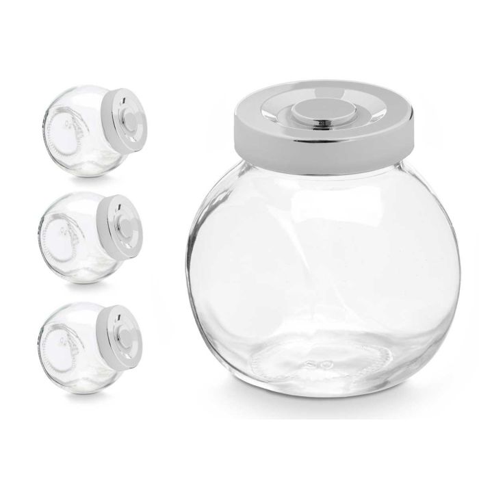 Vivalto Set 4 Especieros 200 ml cada uno | Vidrio, Metal y Plástico | 27x8.5x8.5 cm 1