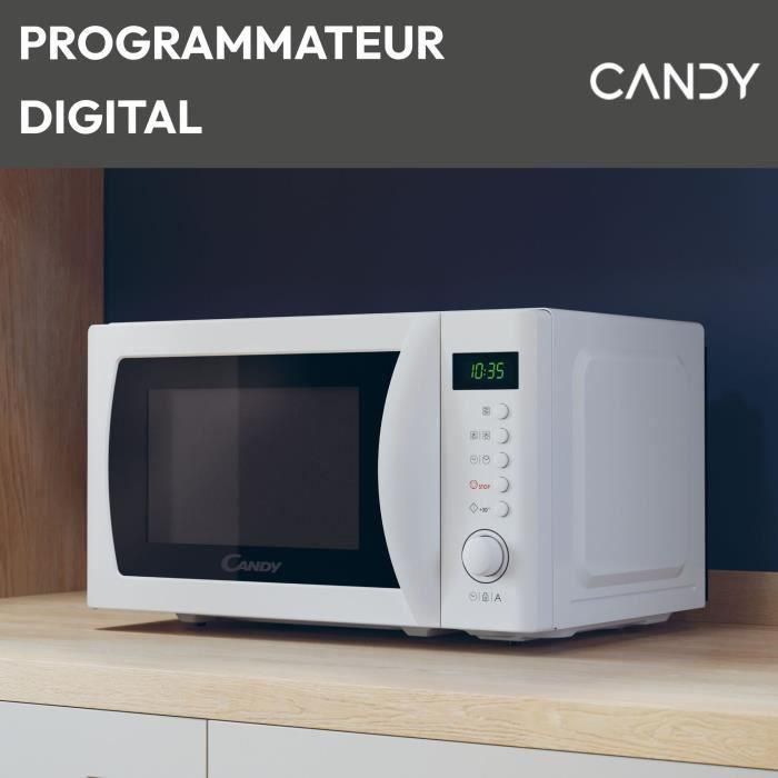 CMWA20SDLW Microondas Mono CANDY Idea - 20L - MO: 700W - UI digital - 8 programas automáticos - Blanco 2 CMWA20SDLW Microondas Mono CANDY Idea - 20L - MO: 700W - UI digital - 8 programas automáticos - Blanco 2