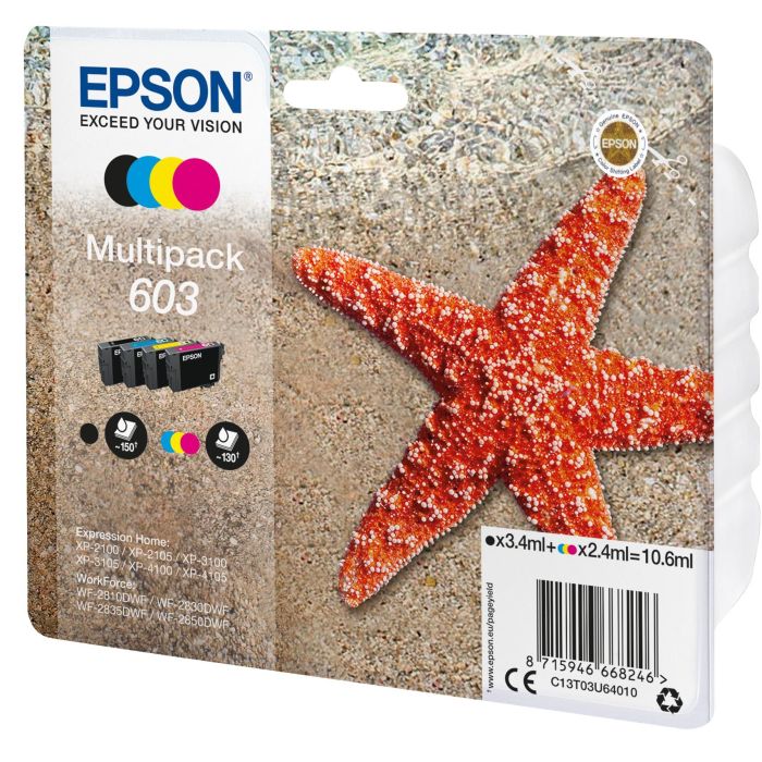 Cartucho de Tinta Original Epson C13T03U64020 10,6 ml Multicolor 1 Cartucho de Tinta Original Epson C13T03U64020 10,6 ml Multicolor 1