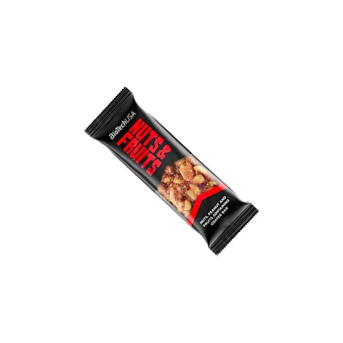 BIOTECHUSA Nuts & Fruits Nueces Cacahuete Frutas Chocolate 28x40G
