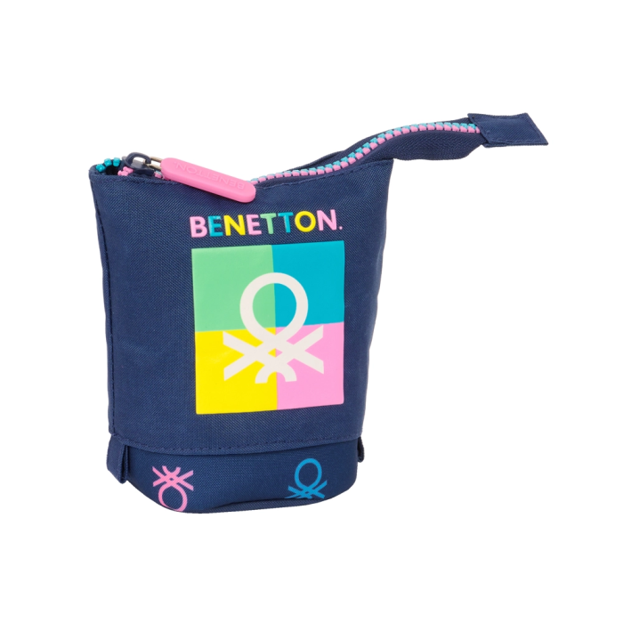 Estuche Cubilete Benetton Cool Azul marino 8 x 19 x 6 cm 2