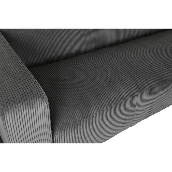 Sofa Moderno DKD Home Decor Gris Claro 95.5 x 66.5 x 224 cm 5