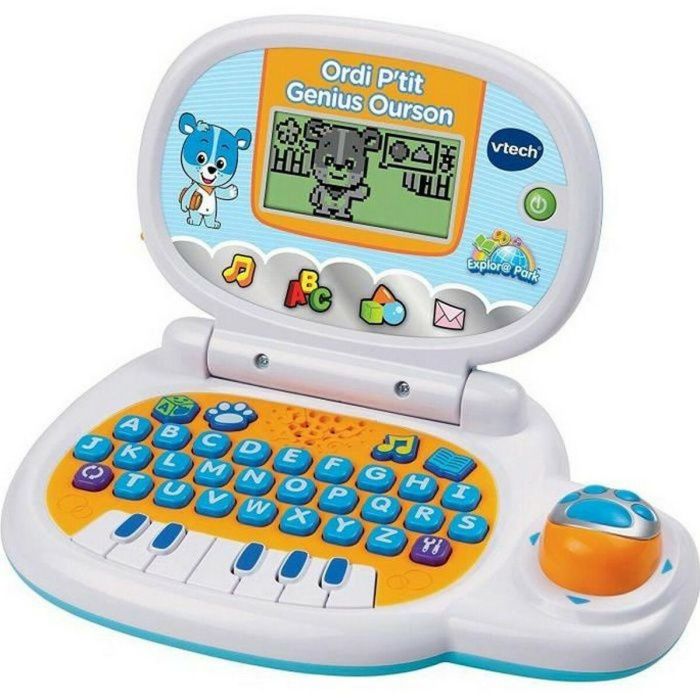 VTECH - Ordi P'tit Genius Blue Bear - Computadora educativa para niños 3 VTECH - Ordi P'tit Genius Blue Bear - Computadora educativa para niños 3