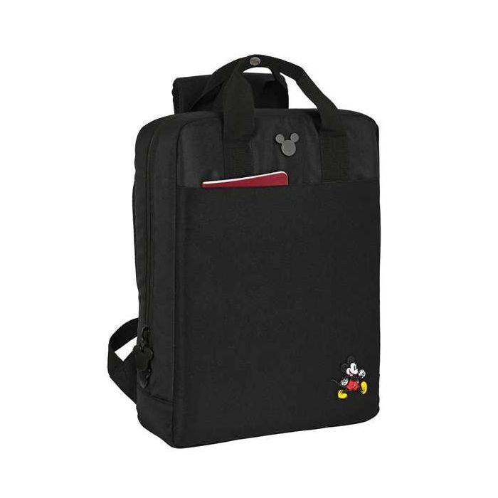 Mochila para Portátil Mickey Mouse Clubhouse Negro 29 x 39 x 11 cm 5