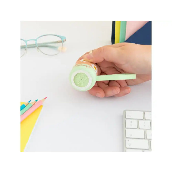 Mr. Wonderful - Altavoz Portátil Inalámbrico Mini, Diseño Margaritas, 80x60x80 mm, Sonido Potente y Claro, Conexión Bluetooth para Smartphone