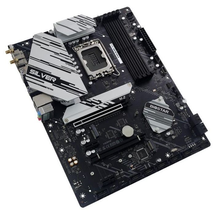 BIOSTAR Placa Base B760A-Silver (B760.S1700.ATX.DDR5) Intel LGA 1700 DDR5 1 BIOSTAR Placa Base B760A-Silver (B760.S1700.ATX.DDR5) Intel LGA 1700 DDR5 1