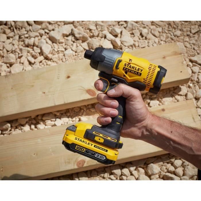 STANLEY FATMAX SFMCF800D1K-QW Atornillador de Impacto V20 18V 165 Nm, 2800 rpm, 3100 cps/min, con LED 4 STANLEY FATMAX SFMCF800D1K-QW Atornillador de Impacto V20 18V 165 Nm, 2800 rpm, 3100 cps/min, con LED 4