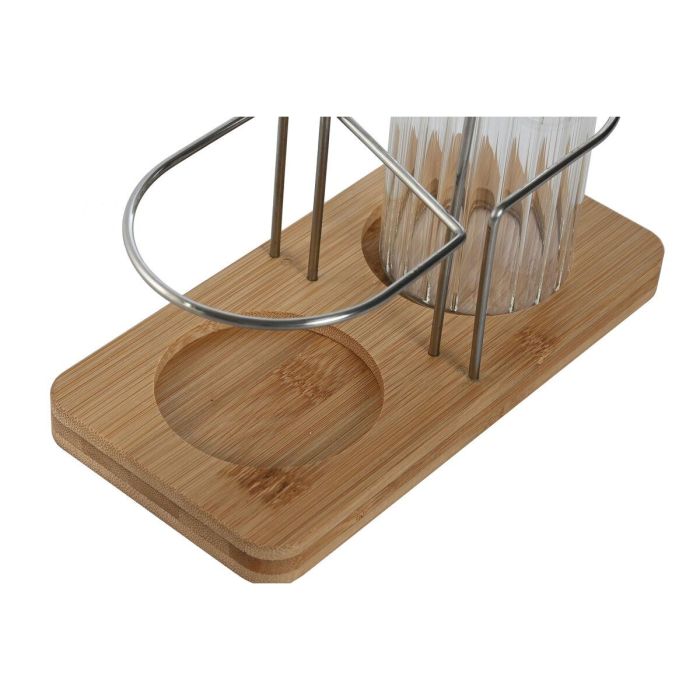 Aceitera Vinagrera Basicos DKD Home Decor Transparente Natural 9.3 x 24 x 18.5 cm Set de 2 4 Aceitera Vinagrera Basicos DKD Home Decor Transparente Natural 9.3 x 24 x 18.5 cm Set de 2 4