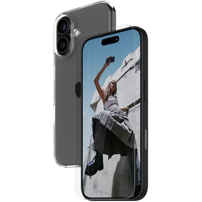 PanzerGlass iPhone 16 SAFE 2-in-1 Protection - Protector de pantalla y funda