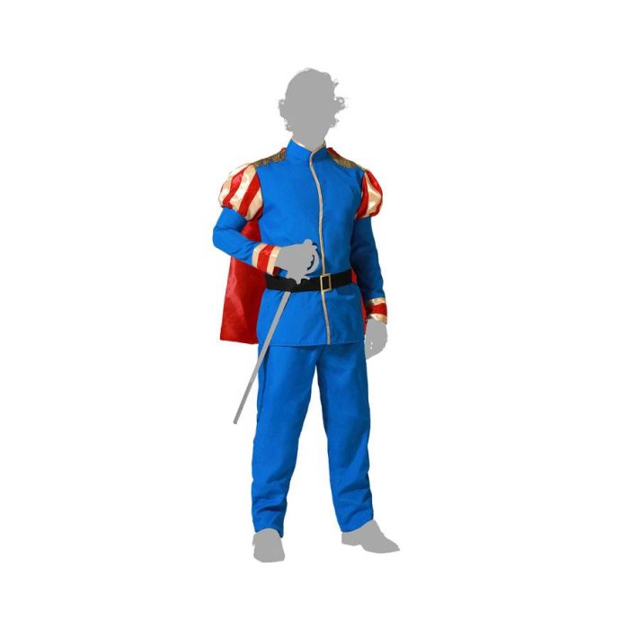 Disfraz Príncipe Azul Con Capa Hombre Adulto M-L 4 Disfraz Príncipe Azul Con Capa Hombre Adulto M-L 4
