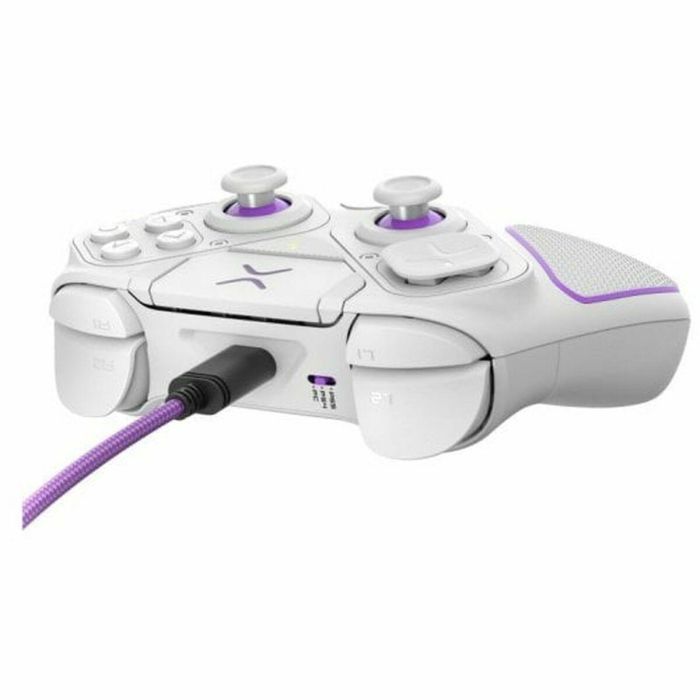 PDP PDP1711708393310 Mando Inalámbrico Victrix Pro BFG - Gamepad Multiplataforma para PlayStation y PC - Blanco 1