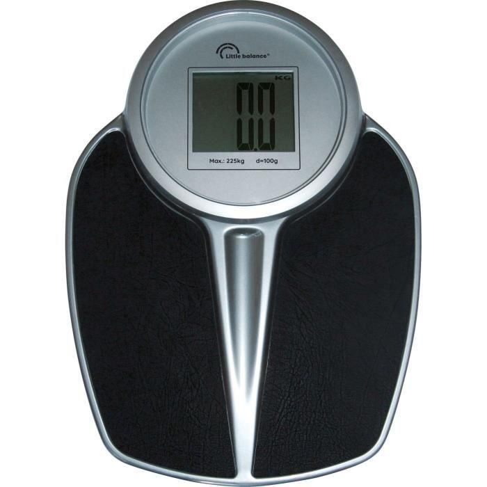 Little Balance LIT3760240783275 8327 PRO M 225 Báscula Personal Electrónica, 225 kg, Graduación 1 kg, Negro/Plata 1 Little Balance LIT3760240783275 8327 PRO M 225 Báscula Personal Electrónica, 225 kg, Graduación 1 kg, Negro/Plata 1