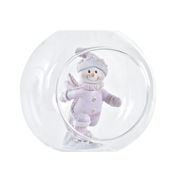 DKD Home Decor Decoración Colgante de Navidad Fantasía, Resina y Cristal, Rosa Blanco, 8x10.5x9 cm (6 Unidades, Surtido Aleatorio) 1 DKD Home Decor Decoración Colgante de Navidad Fantasía, Resina y Cristal, Rosa Blanco, 8x10.5x9 cm (6 Unidades, Surtido Aleatorio) 1