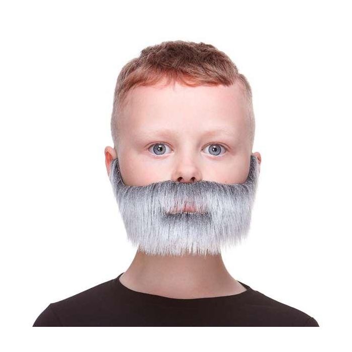 My Other Me Bigote y Barba Infantil Canosa Talla Única - Accesorio de Disfraz para Fiestas y Juegos, Multicolor, Edad Mínima 5 Años