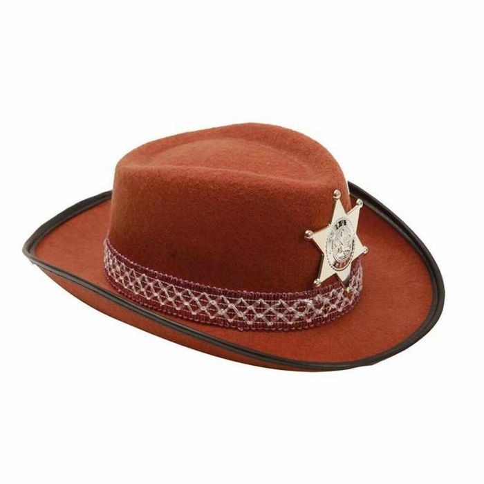 Sombrero de vaquero marrón 53 cm Sombrero de vaquero marrón 53 cm