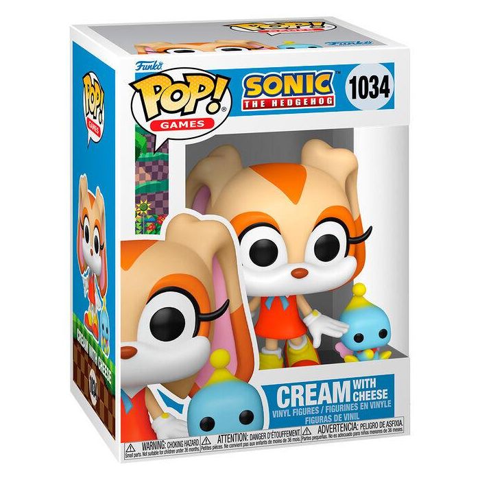 FUNKO Figura POP Sonic The Hedgehog Cream with Cheese - Figura de Vinilo 9cm