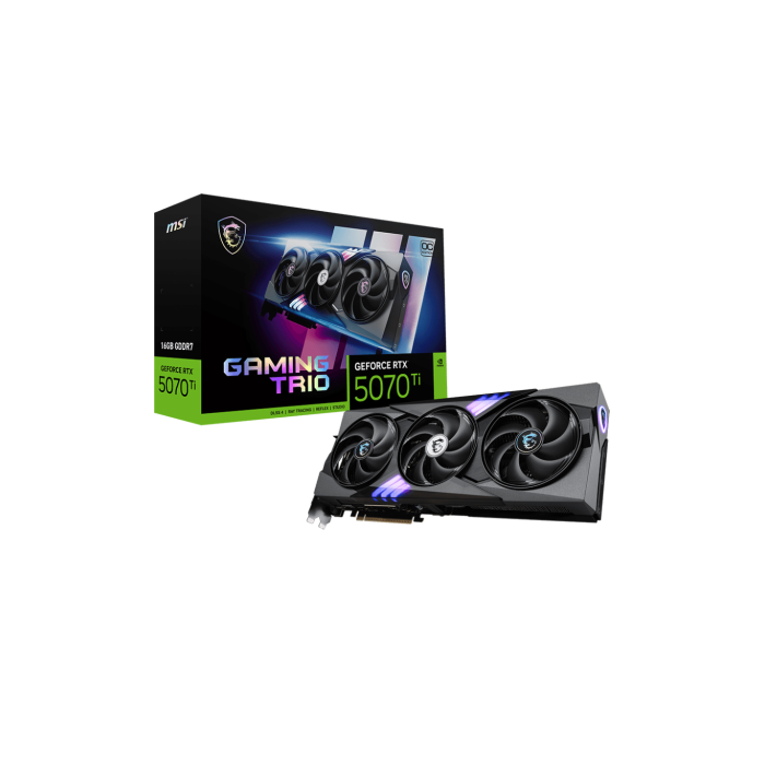 MSI Tarjeta Gráfica GAMING GeForce RTX 5070 Ti TRIO OC con 16GB GDDR7, PCI Express 5.0, Velocidad Boost 2572 MHz, DirectX 12 Ultimate 0 MSI Tarjeta Gráfica GAMING GeForce RTX 5070 Ti TRIO OC con 16GB GDDR7, PCI Express 5.0, Velocidad Boost 2572 MHz, DirectX 12 Ultimate 0