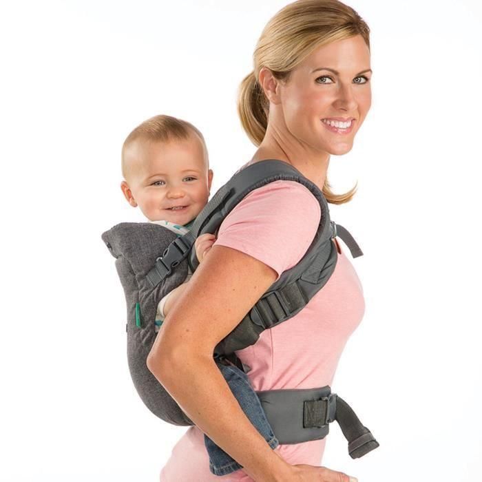 Portabebé Flip ergonómico 4 en 1 gris - INFANTINO - Flip ergonómico 4 en 1 - Poliéster - De 3,6 a 14,5 kg 4