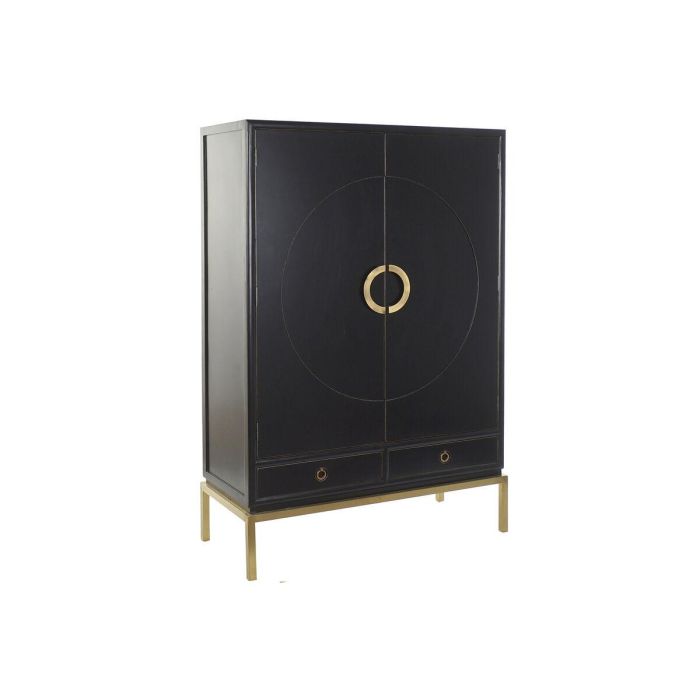 Armario Oriental DKD Home Decor Negro Dorado 50 x 175 x 120 cm Armario Oriental DKD Home Decor Negro Dorado 50 x 175 x 120 cm