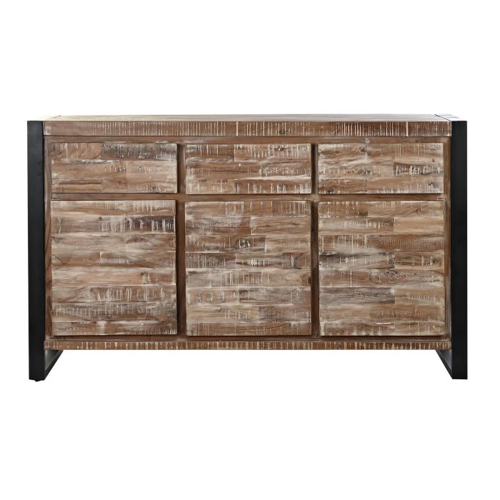 Buffet Alpino DKD Home Decor Natural Negro 40 x 85 x 140 cm 6