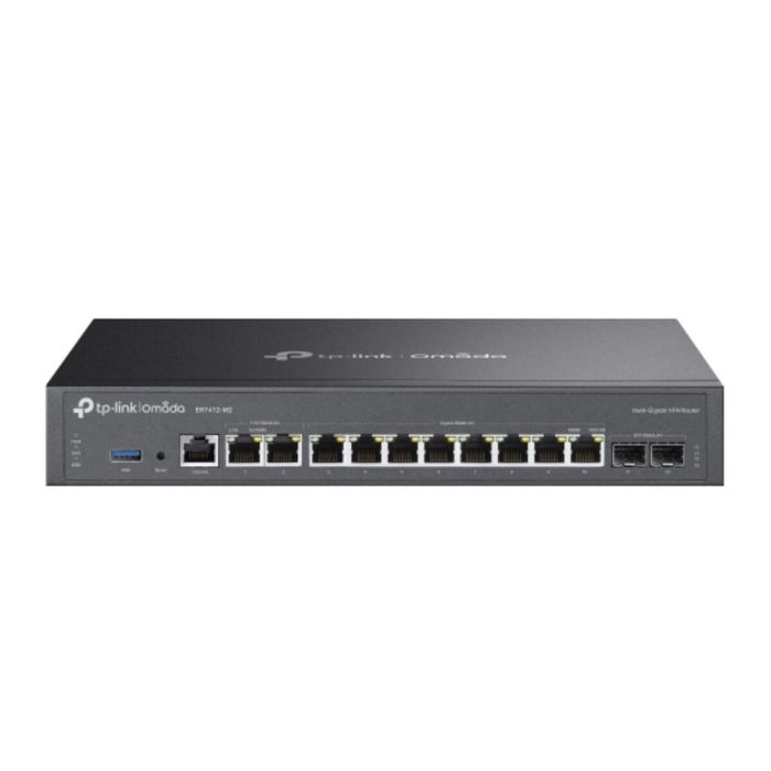 TP-Link ER7412-M2 Router Omada 2.5 Gigabit & Gigabit Ethernet, 7 Puertos LAN, 2 SFP, VPN 80 Túneles, Rack Mount, Negro TP-Link ER7412-M2 Router Omada 2.5 Gigabit & Gigabit Ethernet, 7 Puertos LAN, 2 SFP, VPN 80 Túneles, Rack Mount, Negro